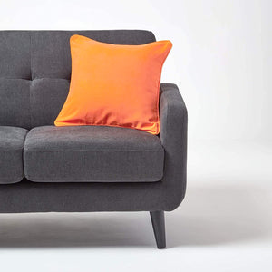Plain Cotton Decorative Cushion Cover 1 Pc in Orange online at best prices