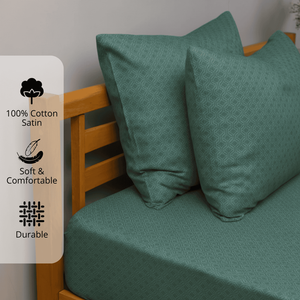 cotton satin bedsheet and pillow covers