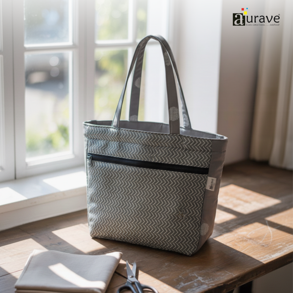 Premium Cotton Lightweight Eco-Friendly Shopper/Tote Bag, Cream