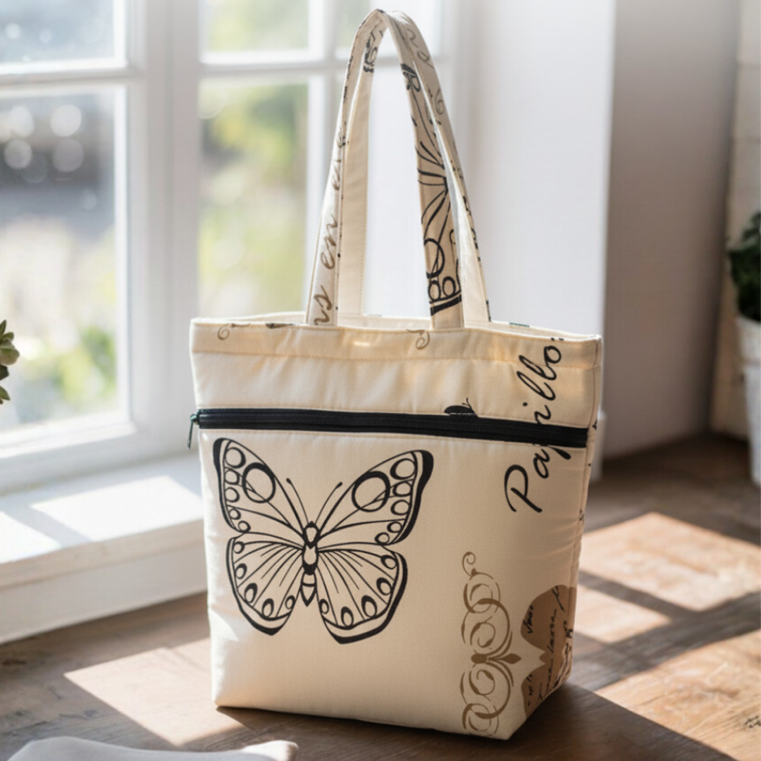 Premium Cotton Lightweight Eco-Friendly Shopper/Tote Bag, Cream