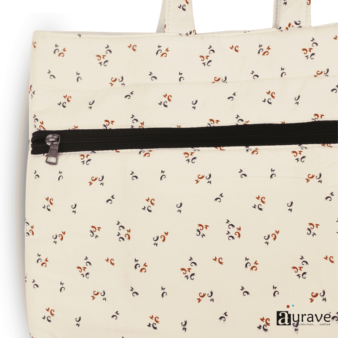 Full View Premium Cotton Lightweight Eco-Friendly Shopper/Tote Bag, Cream