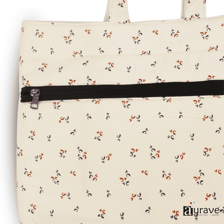 Full View Premium Cotton Lightweight Eco-Friendly Shopper/Tote Bag, Cream