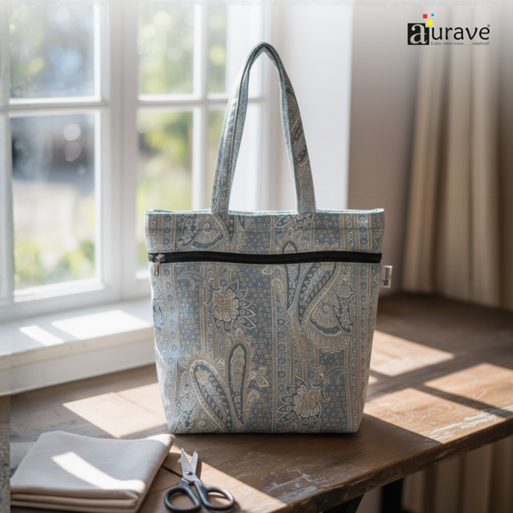 Premium Cotton Lightweight Eco-Friendly Shopper/Tote Bag, Blue