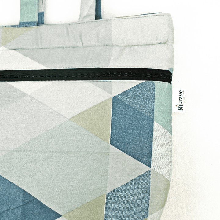 Close up View Premium Cotton Lightweight Eco-Friendly Shopper/Tote Bag, Multicolor