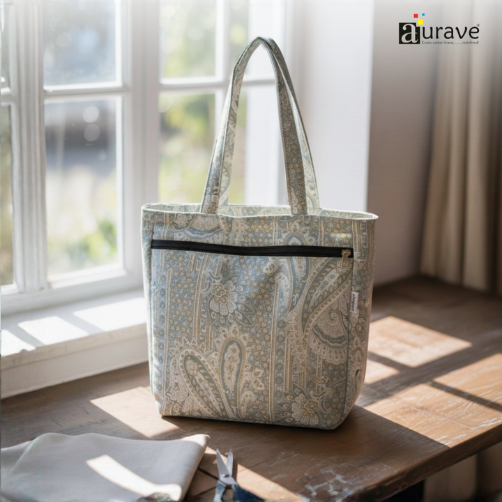 Premium Cotton Lightweight Eco-Friendly Shopper/Tote Bag, Grey