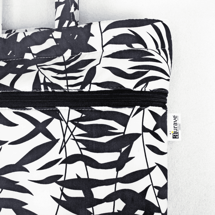 Close up View Shopper/Tote Bag, Black