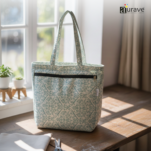 Premium Cotton Lightweight Eco-Friendly Shopper/Tote Bag, Rust