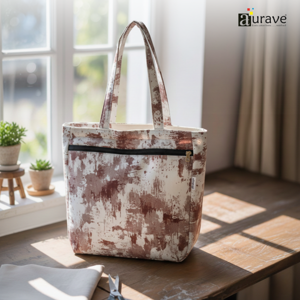 Premium Cotton Lightweight Eco-Friendly Shopper/Tote Bag, Rust