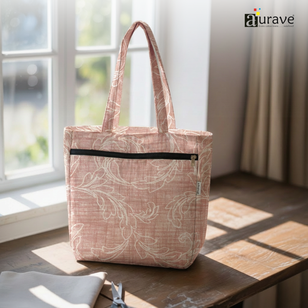 Premium Cotton Lightweight Eco-Friendly Shopper/Tote Bag, Peach