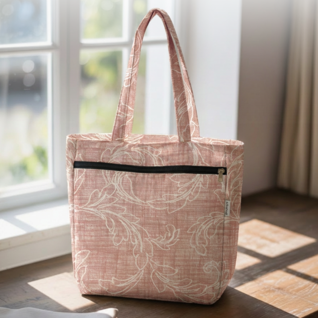 Premium Cotton Lightweight Eco-Friendly Shopper/Tote Bag, Peach