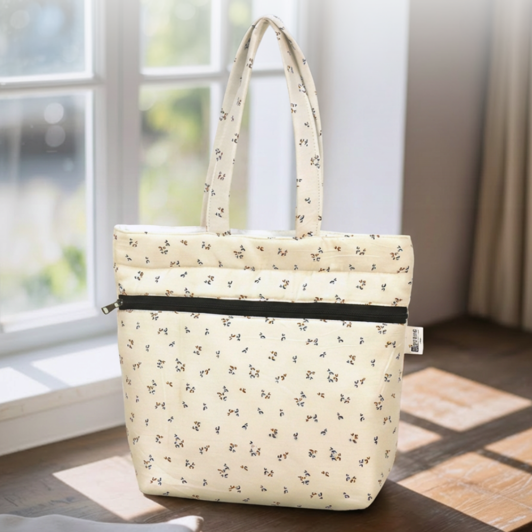Premium Cotton Lightweight Eco-Friendly Shopper/Tote Bag, Cream