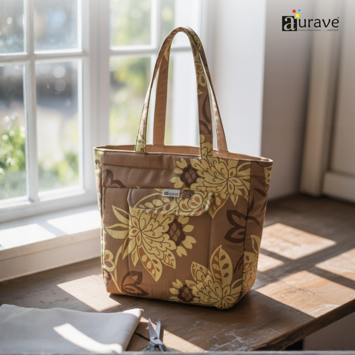 Premium Cotton Lightweight Eco-Friendly Shopper/Tote Bag, Brown