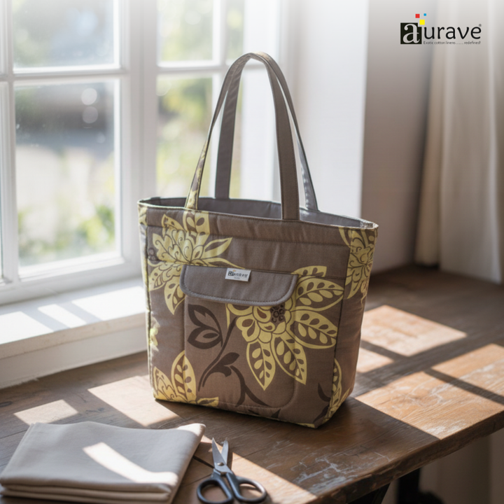 Premium Cotton Lightweight Eco-Friendly Shopper/Tote Bag, Coffee