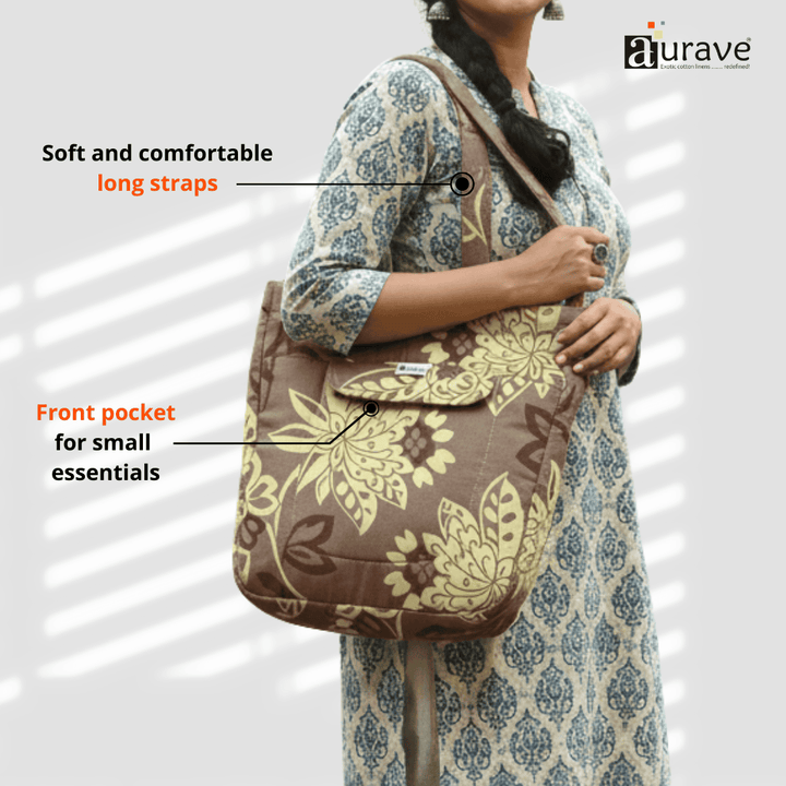 Woman holding a Shopper/Tote Bag Coffee