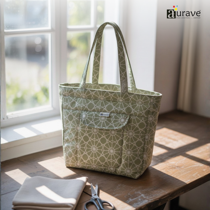 Premium Cotton Lightweight Eco-Friendly Shopper/Tote Bag, Khaki