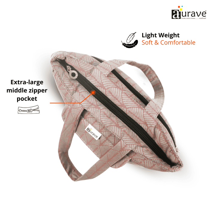 Shopper/Tote Bag  Extra-large middle zipper pocket 