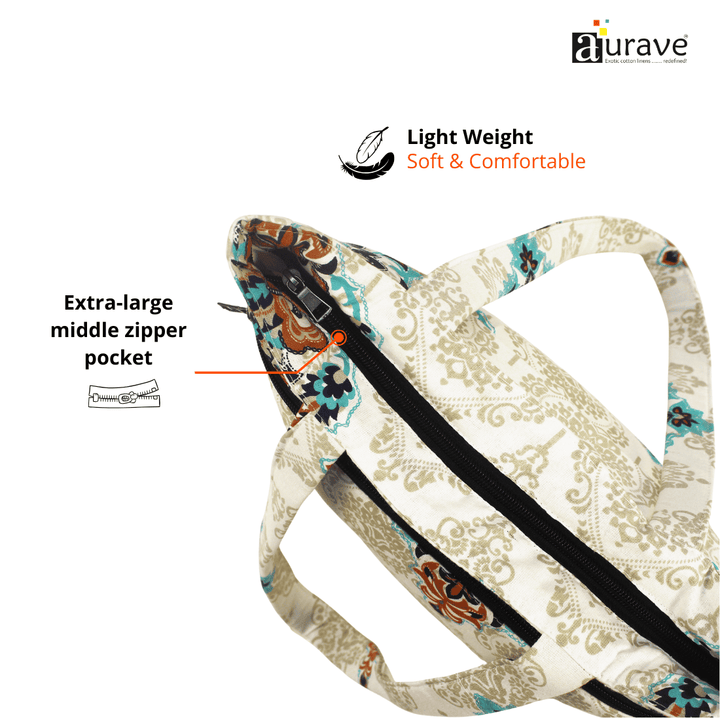 Shopper/Tote Bag extra-large middle zipper pocket