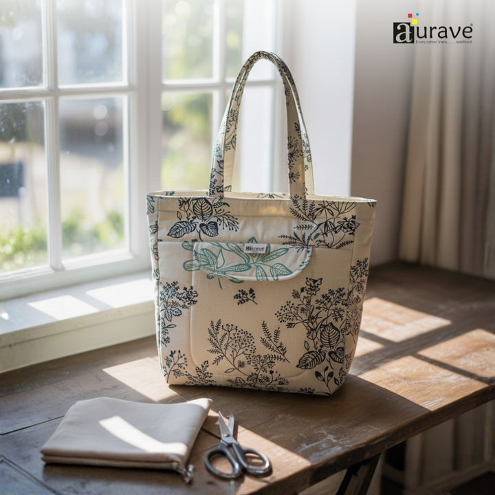 Cotton Lightweight Eco-Friendly Shopper/Tote Bag, Aqua