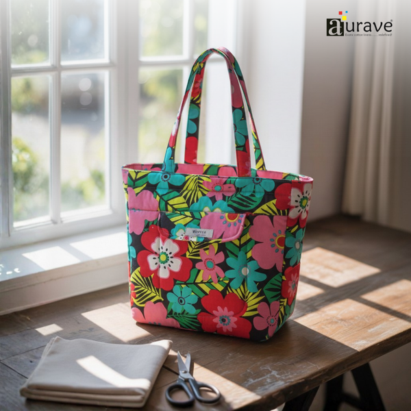 Cotton Lightweight Eco-Friendly Shopper/Tote Bag, Multicolor