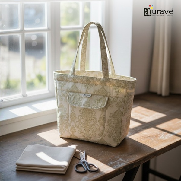 Premium Cotton Lightweight Eco-Friendly Shopper/Tote Bag, Beige