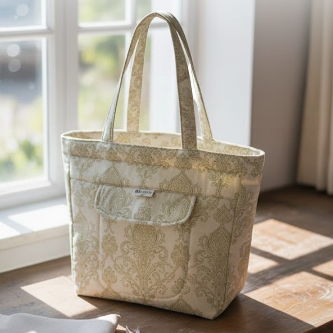 Premium Cotton Lightweight Eco-Friendly Shopper/Tote Bag, Beige