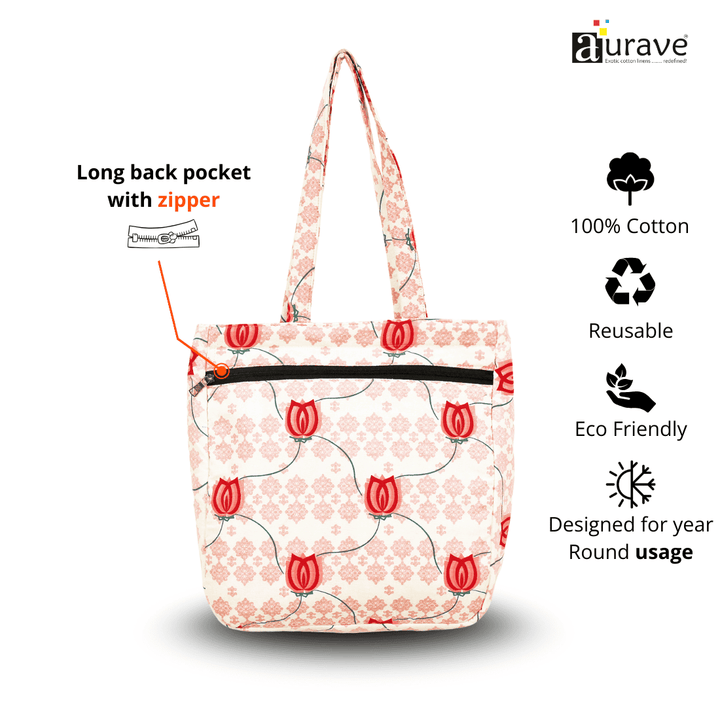 Premium Cotton Lightweight Eco-Friendly Shopper/Tote Bag, Pink