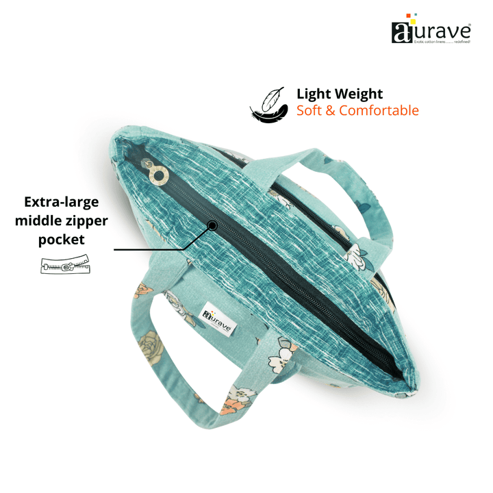 Premium Cotton Lightweight Eco-Friendly Shopper/Tote Bag, Green