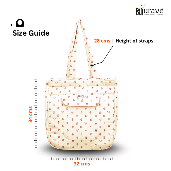 Size guide of Shopper/Tote Bag 