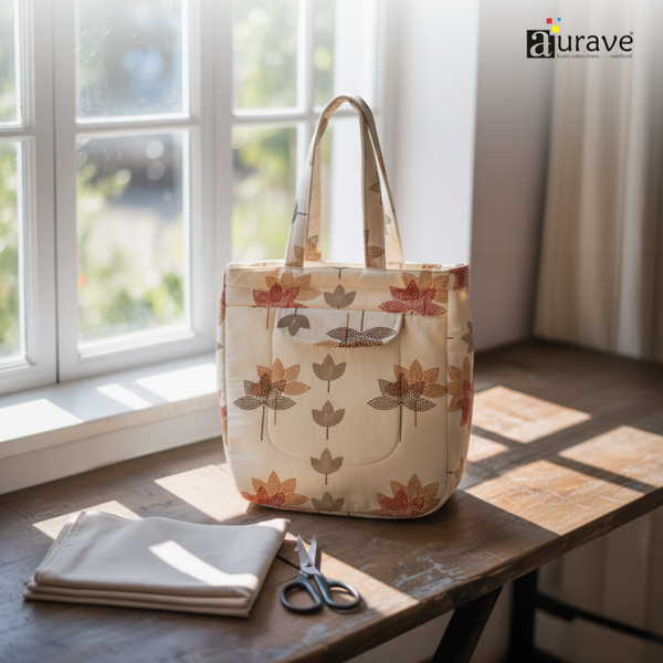 Premium Cotton Lightweight Eco-Friendly Shopper/Tote Bag, Multicolor