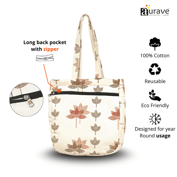 Cotton Lightweight Eco-Friendly Shopper/Tote Bag, Multicolor