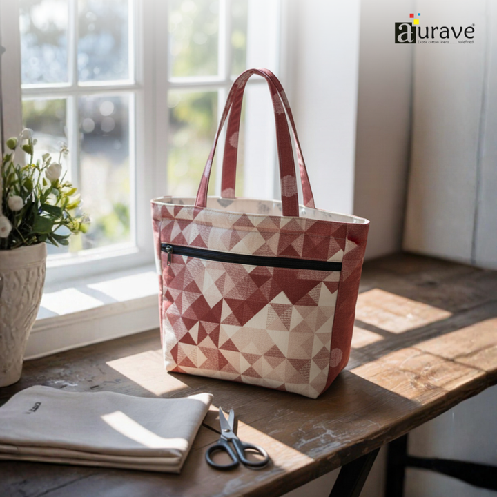 Premium Cotton Lightweight Eco-Friendly Shopper/Tote Bag, Rust