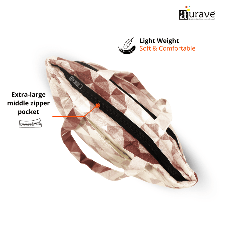 Premium Cotton Lightweight Eco-Friendly Shopper/Tote Bag, Rust