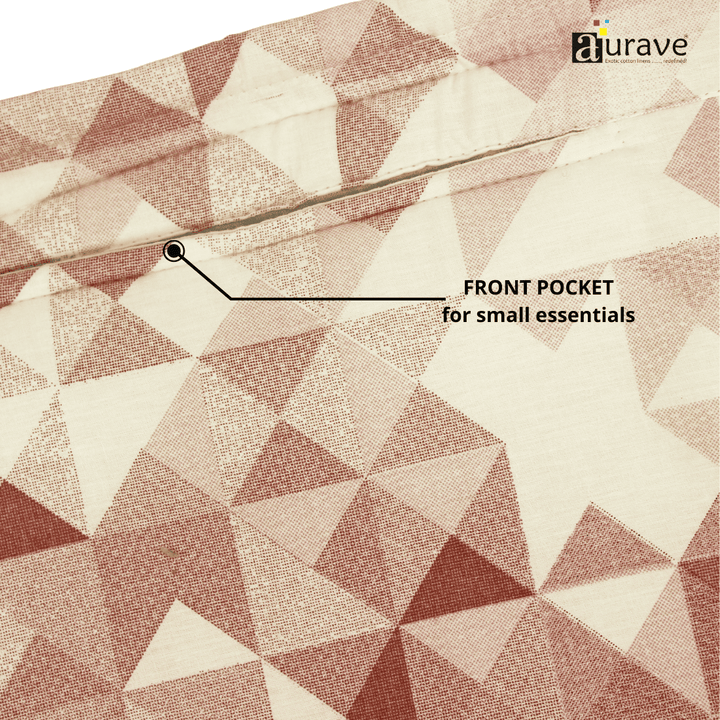 Front Pocket Shopper/Tote Bag, Rust