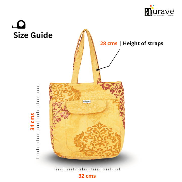 Premium Cotton Lightweight Eco-Friendly Shopper/Tote Bag, Mustard