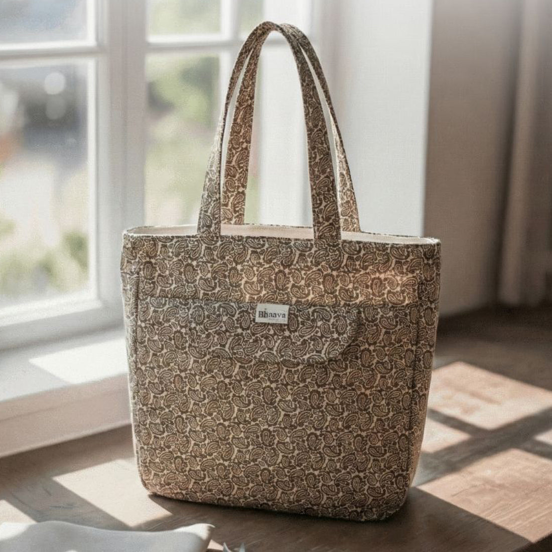 Premium Cotton Lightweight Eco-Friendly Shopper/Tote Bag, Brown