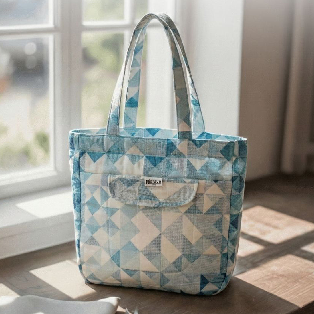 Premium Cotton Lightweight Eco-Friendly Shopper/Tote Bag, Blue