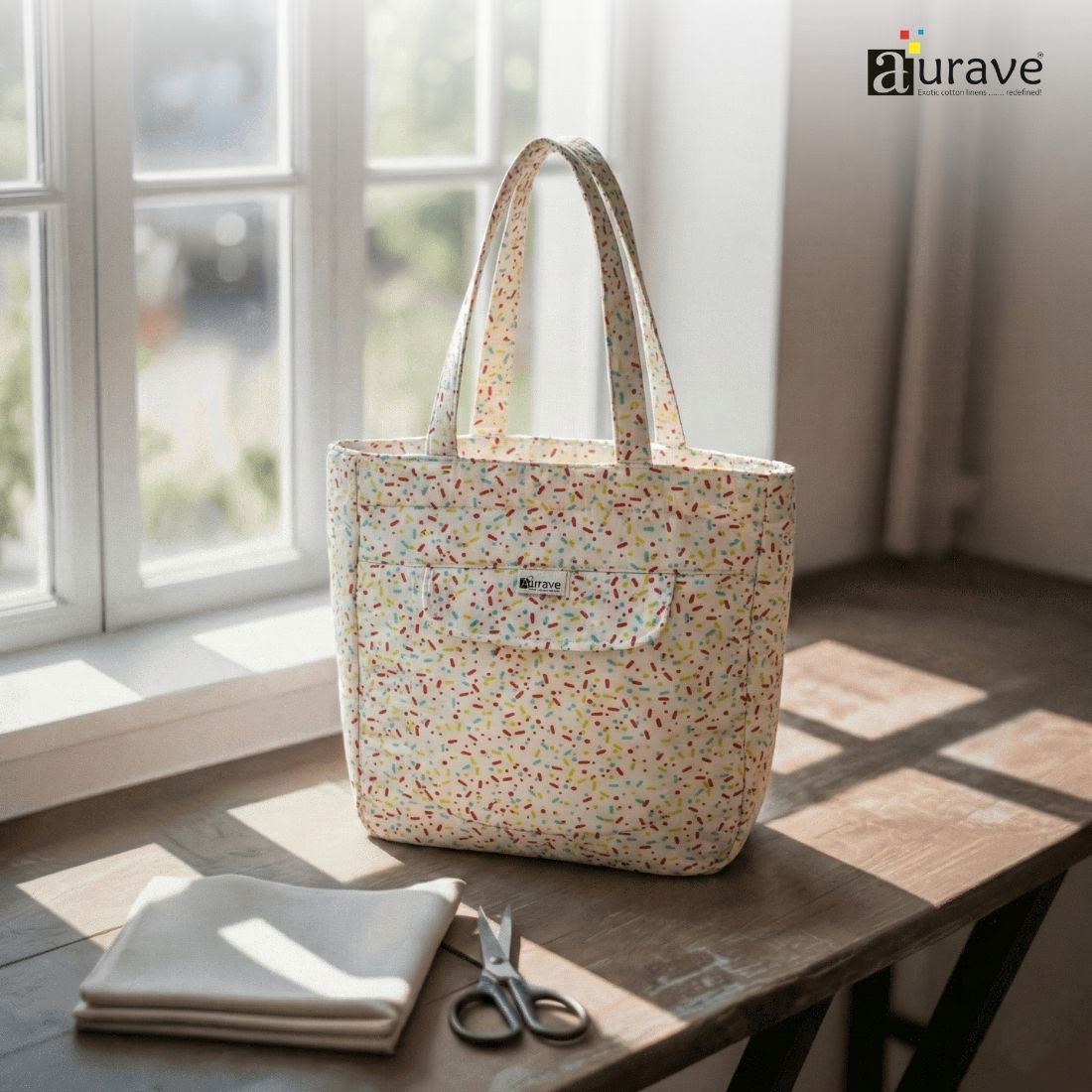 Premium Cotton Lightweight Eco-Friendly Shopper/Tote Bag, White