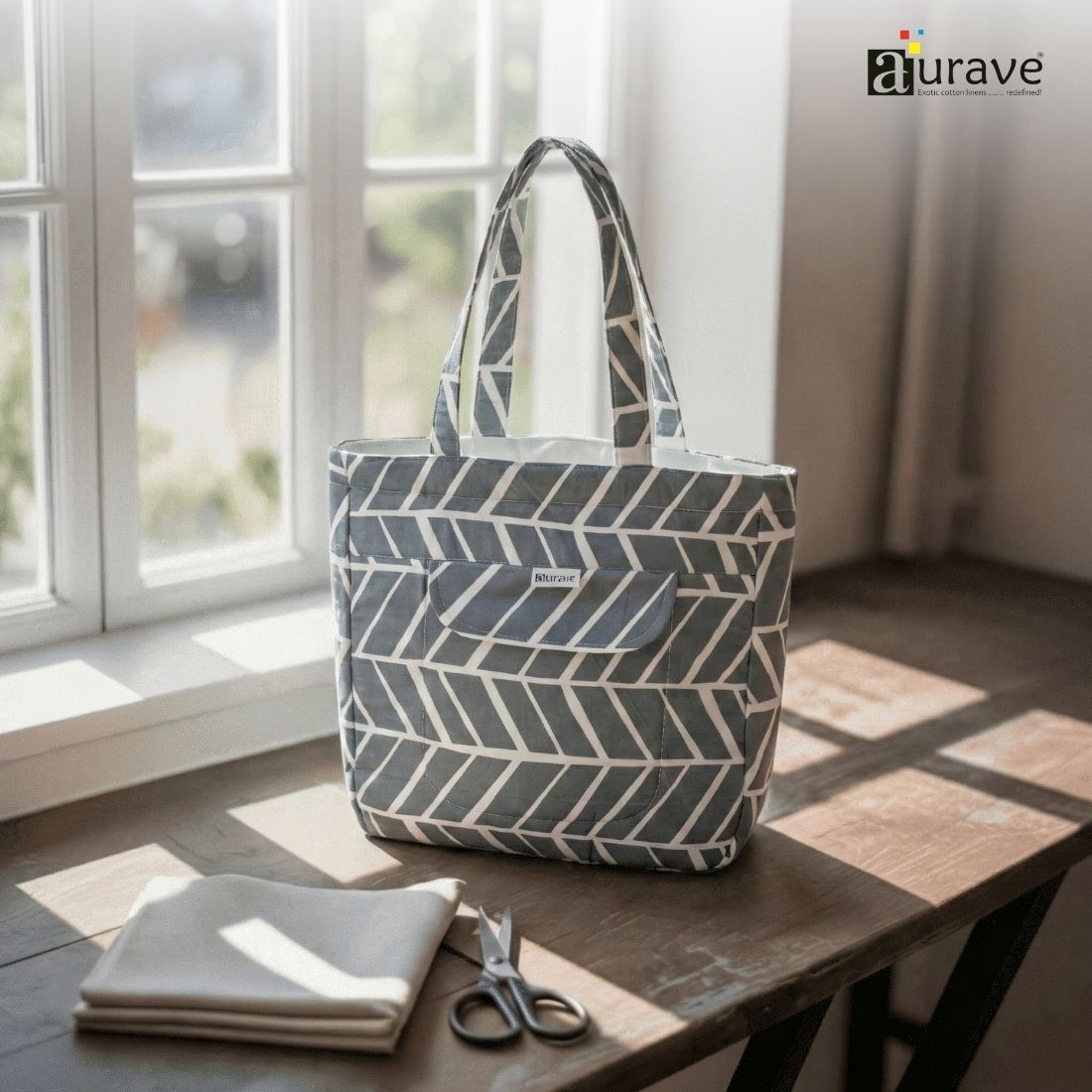 Premium Cotton Lightweight Eco-Friendly Shopper/Tote Bag, Grey