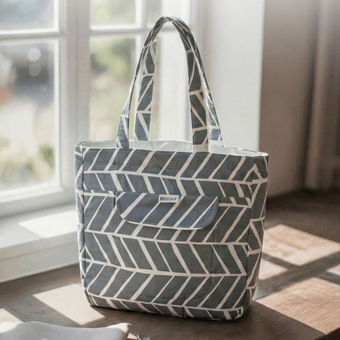 Premium Cotton Lightweight Eco-Friendly Shopper/Tote Bag, Grey