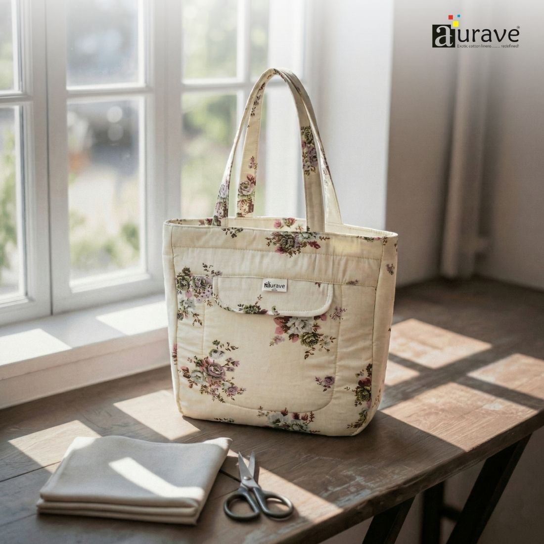 Premium Cotton Lightweight Eco-Friendly Shopper/Tote Bag, Multicolor