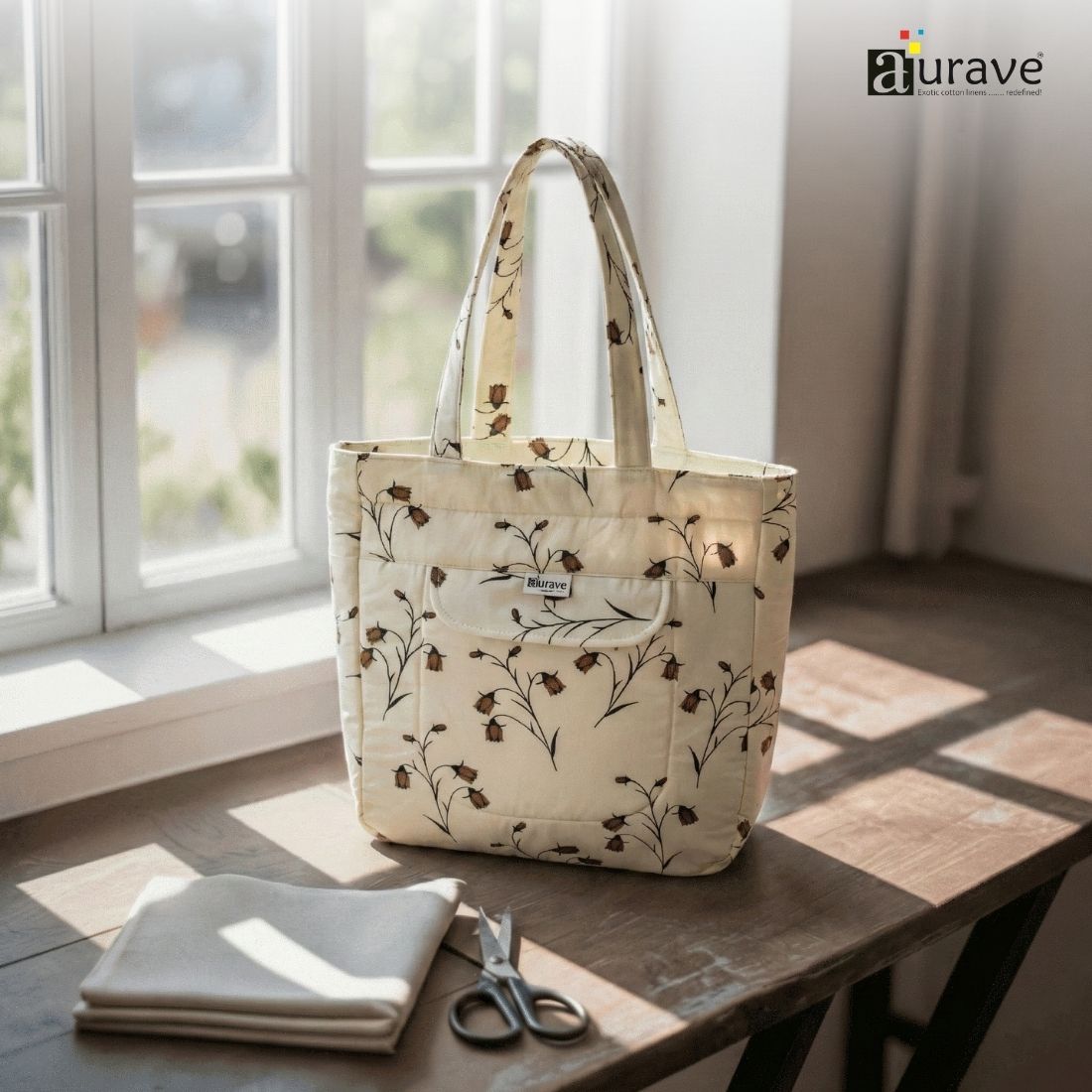 Premium Cotton Lightweight Eco-Friendly Shopper/Tote Bag, White