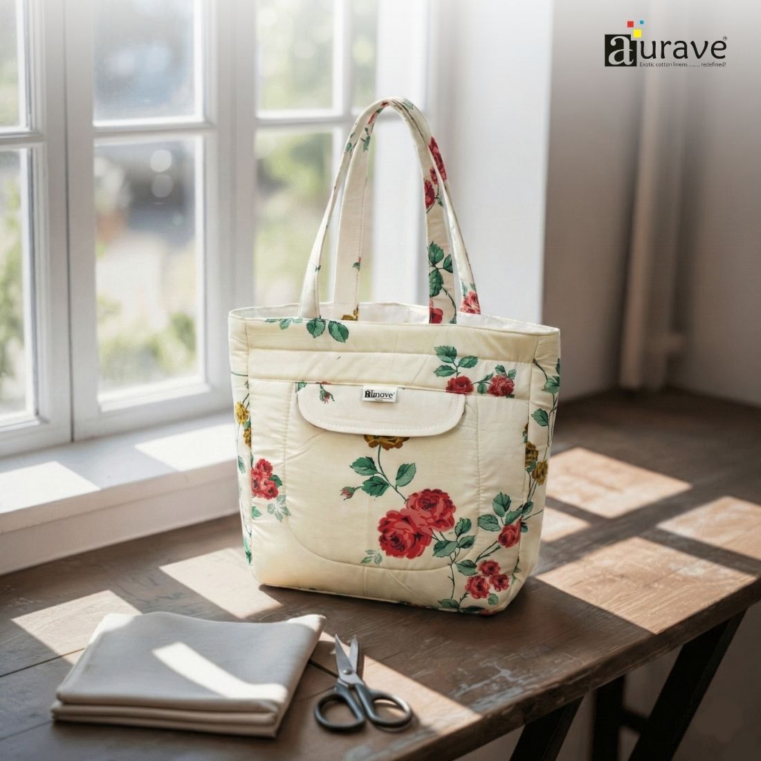 Premium Cotton Lightweight Eco-Friendly Shopper/Tote Bag, White