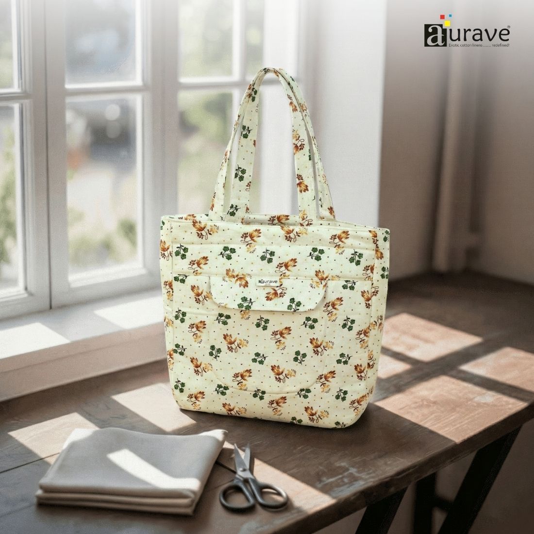 Premium Cotton Lightweight Eco-Friendly Shopper/Tote Bag, Multicolor