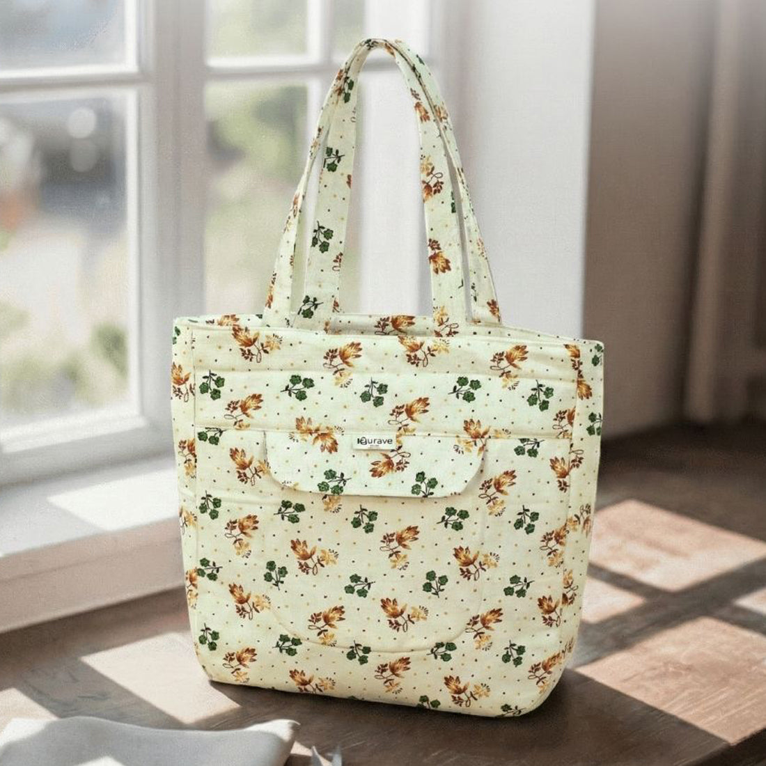 Premium Cotton Lightweight Eco-Friendly Shopper/Tote Bag, Multicolor