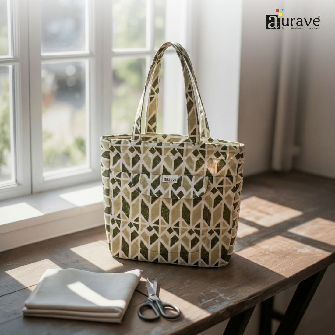 Premium Cotton Lightweight Eco-Friendly Shopper/Tote Bag, Brown