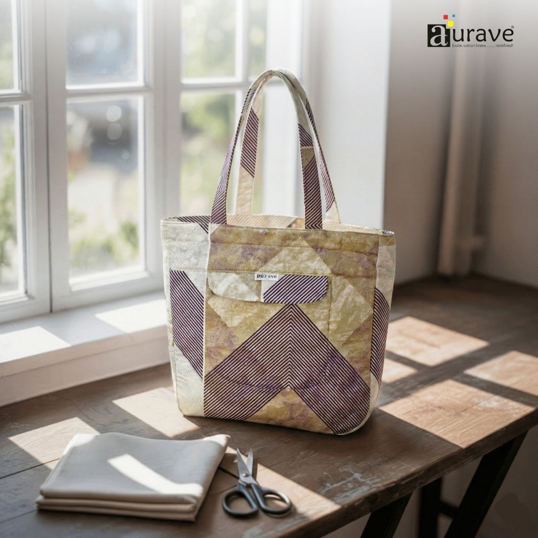 Premium Cotton Lightweight Eco-Friendly Shopper/Tote Bag, Brown