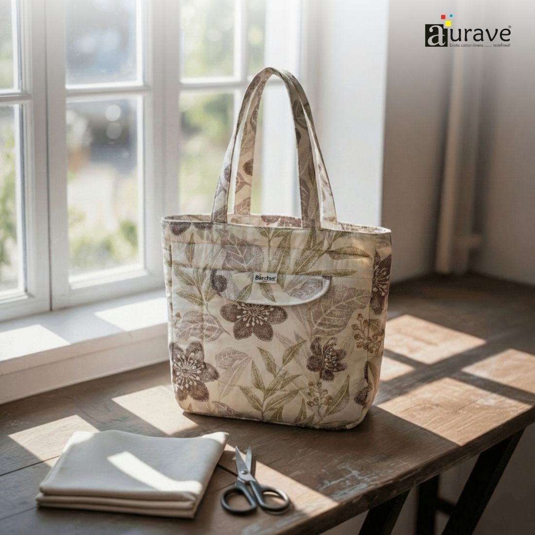 Premium Cotton Lightweight Eco-Friendly Shopper/Tote Bag, Brown