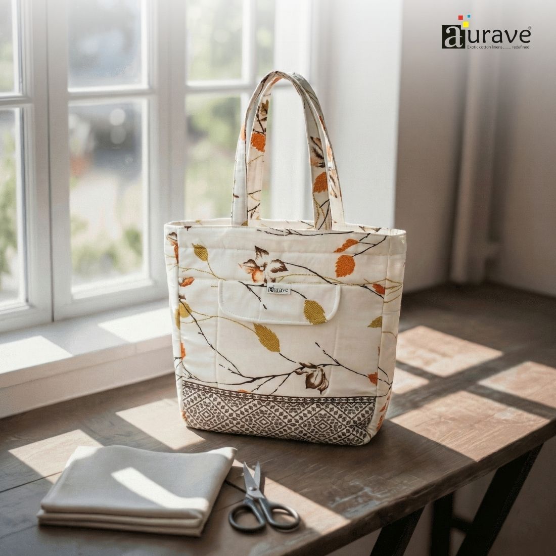 Premium Cotton Lightweight Eco-Friendly Shopper/Tote Bag, Multicolor