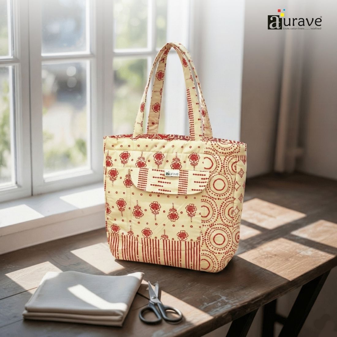 Premium Cotton Lightweight Eco-Friendly Shopper/Tote Bag, Rust