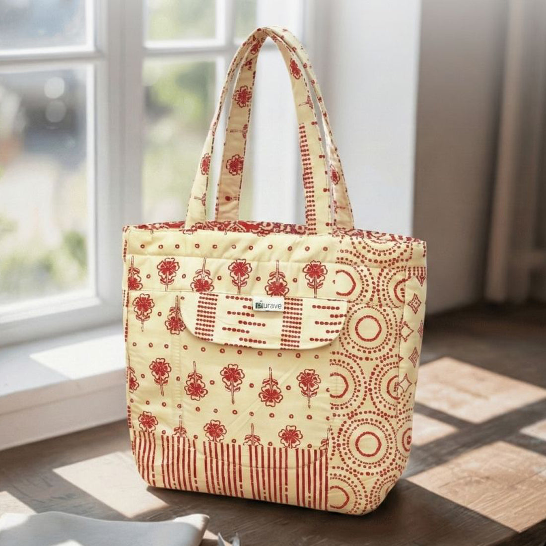 Premium Cotton Lightweight Eco-Friendly Shopper/Tote Bag, Rust
